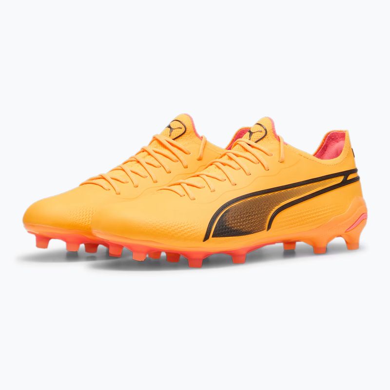 Παπούτσια ποδοσφαίρου PUMA King Ultimate Fg/Ag sun stream/puma black/sunset glow 10