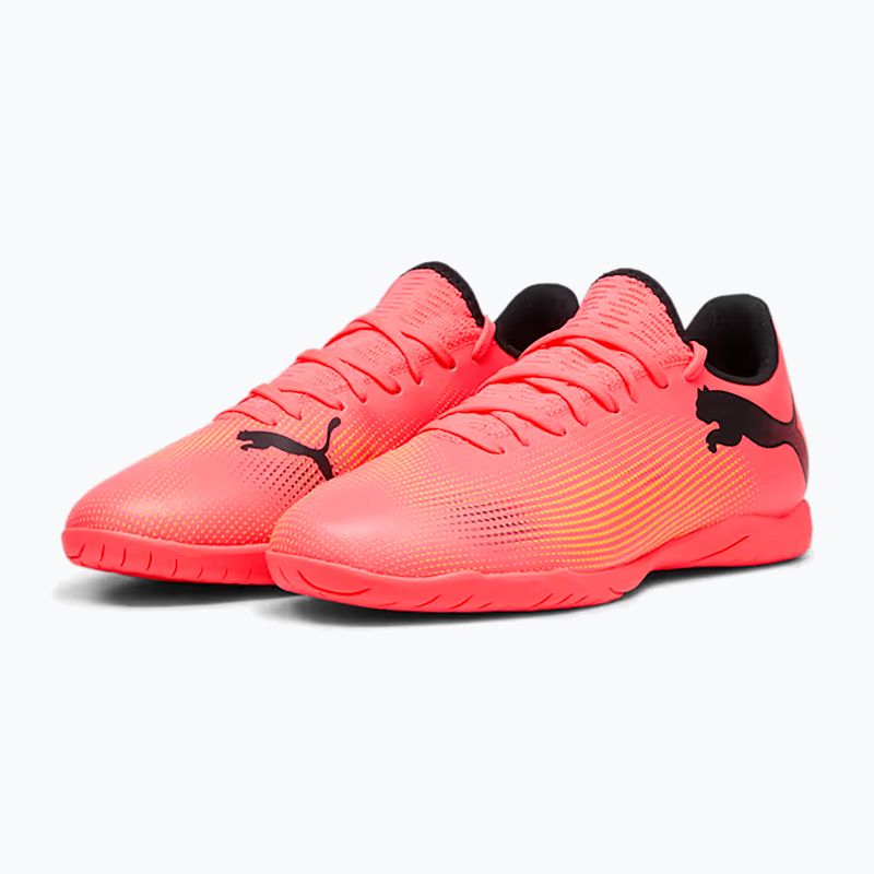 PUMA Future 7 Play IT μπότες ποδοσφαίρου sunset glow/puma black/sun stream 10