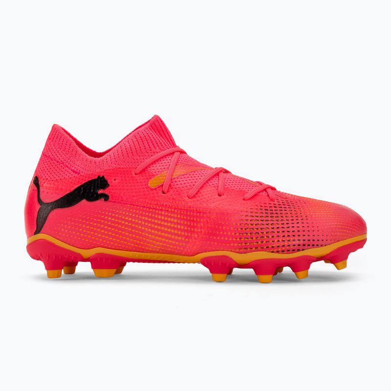 PUMA Future 7 Match FG/AG Jr παιδικές μπότες ποδοσφαίρου sunset glow/puma black/sun stream 2