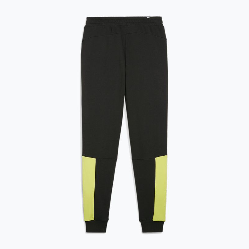 Ανδρική φόρμα PUMA ESS+ Block Sweatpants TR puma black/lime sheen 2