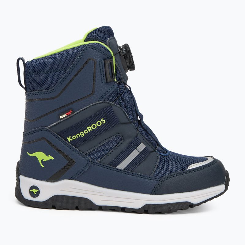 Παιδικές μπότες χιονιού KangaROOS K-MJ Hunter RTX FX dark navy / lime 2