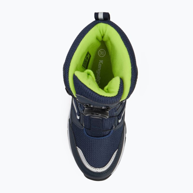 Παιδικές μπότες χιονιού KangaROOS K-MJ Hunter RTX FX dark navy / lime 5