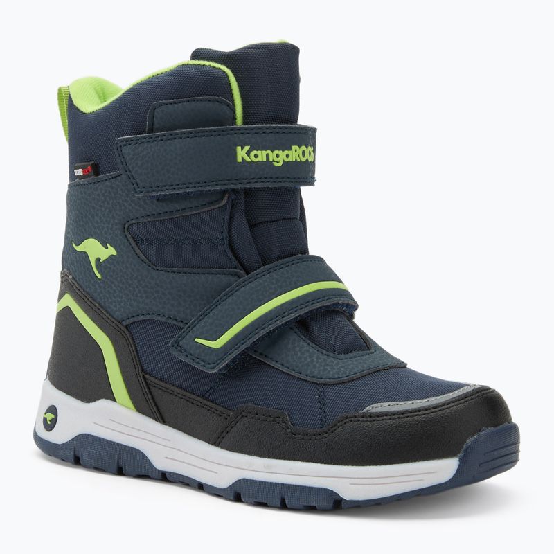 Παιδικές μπότες χιονιού KangaROOS K-MJ Camp V RTX dk navy / lime