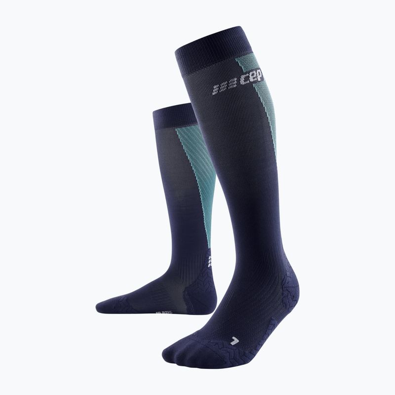 Ανδρικές κάλτσες συμπίεσης CEP Ultralight Tall blue/light blue