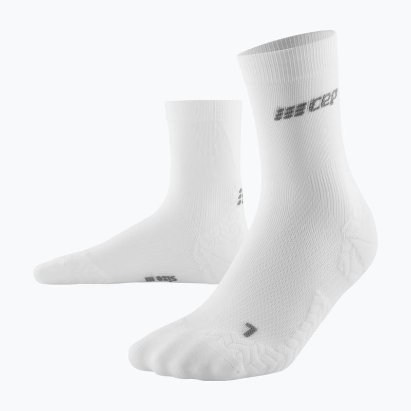 Ανδρικές κάλτσες συμπίεσης CEP Ultralight Mid Cut white