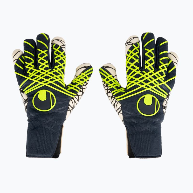 Γάντια τερματοφύλακα uhlsport Prediction Ultragrip HN navy/white/fluo yellow