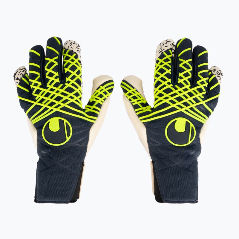 Γάντια τερματοφύλακα uhlsport Prediction Flex HN navy/white/fluo yellow