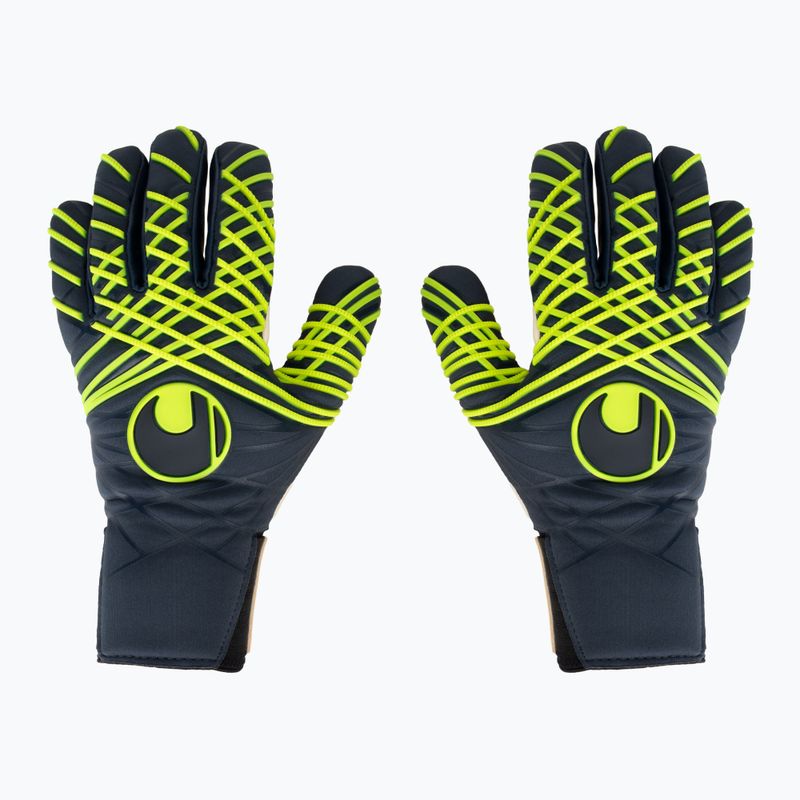 Γάντια τερματοφύλακα uhlsport Prediction Absolutgrip HN Fit navy/white/fluo yellow