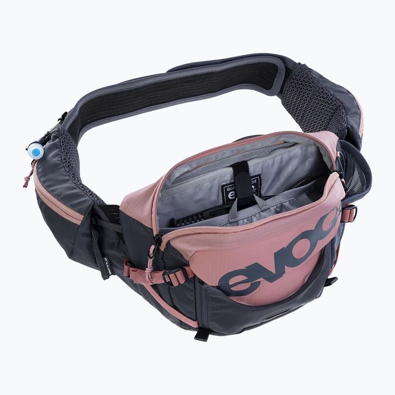 EVOC Hip Pack Pro 3 l πορτοφόλι ποδηλάτου σε ροζ/καρμπονέζικο γκρι χρώμα 9