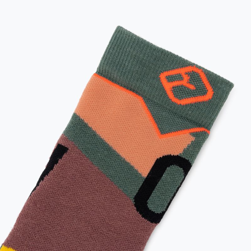 Γυναικείες κάλτσες σκι ORTOVOX Freeride Long Socks Cozy wild herbs 4