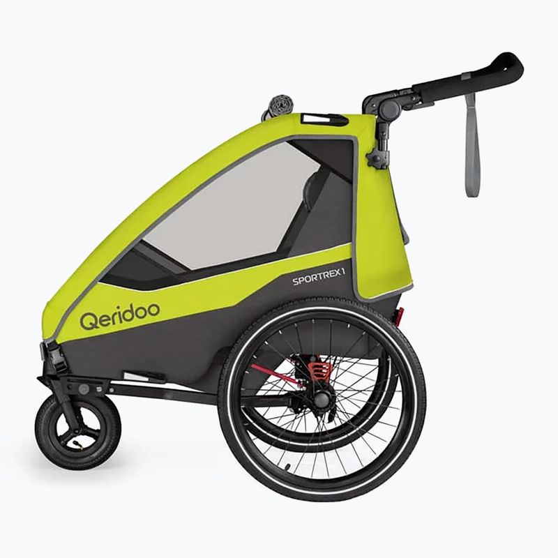 Τρέιλερ ποδηλάτου Qeridoo Sportrex 1 new lime green 2