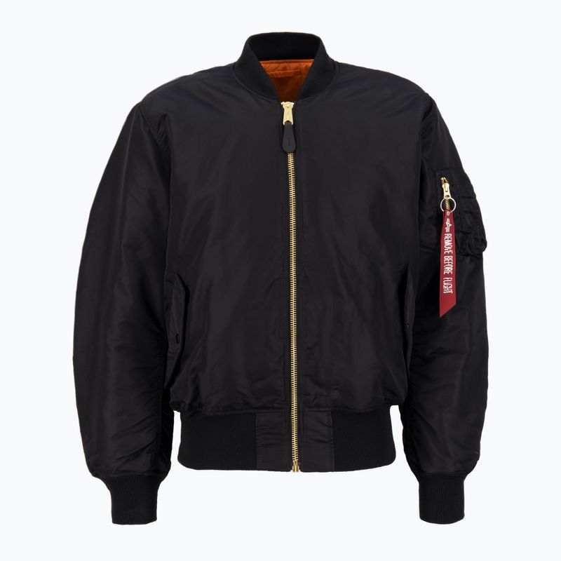 Alpha Industries MA-1 Heritage μαύρο ανδρικό μπουφάν