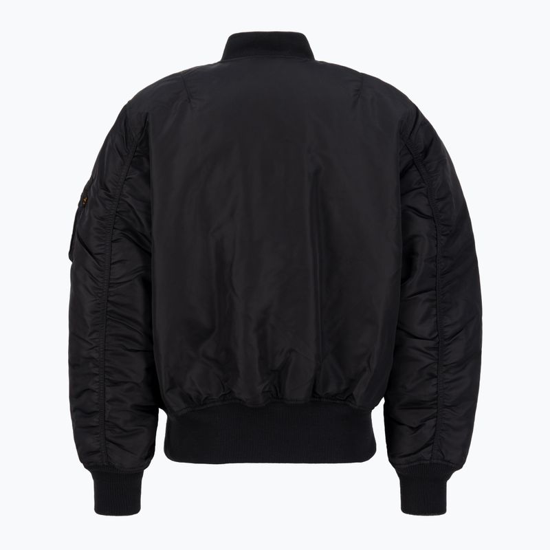 Alpha Industries MA-1 Heritage μαύρο ανδρικό μπουφάν 2