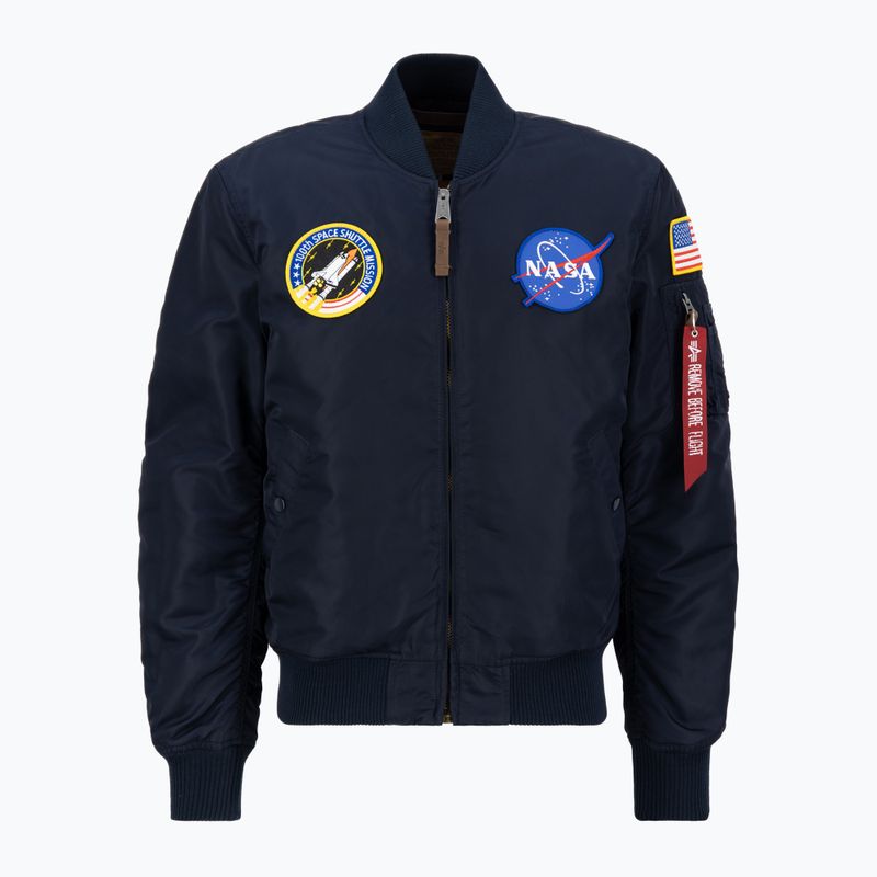 Alpha Industries MA-1 VF NASA replica μπλε ανδρικό μπουφάν