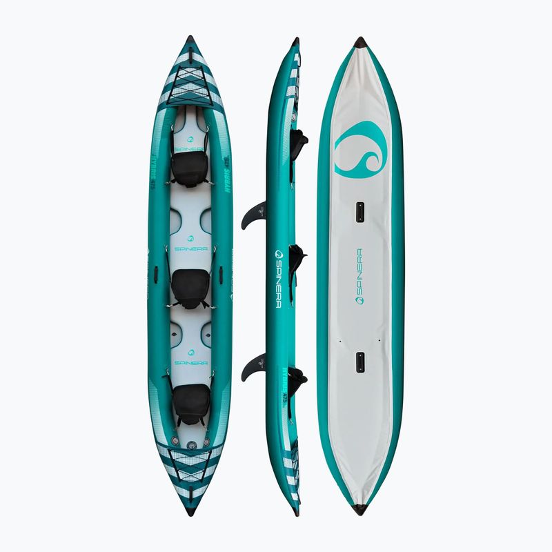 Φουσκωτό καγιάκ 3 ατόμων SPINERA Hybris 475 teal/white/grey 2