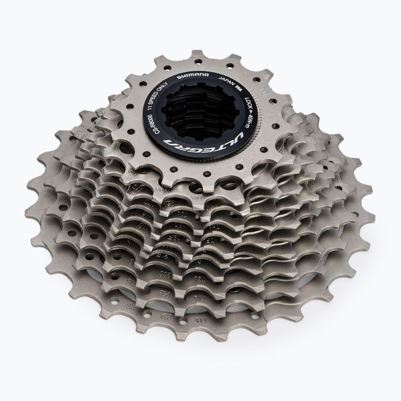 Shimano Ultegra CS-R8000 14-28 ασημένια κασέτα ποδηλάτου 11 ταχυτήτων ICSR800011428