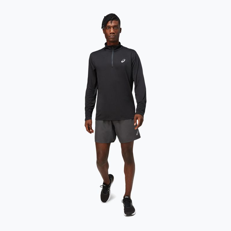 Ανδρικό ASICS Core 1/2 Zip performance μαύρο μακρυμάνικο για τρέξιμο 6