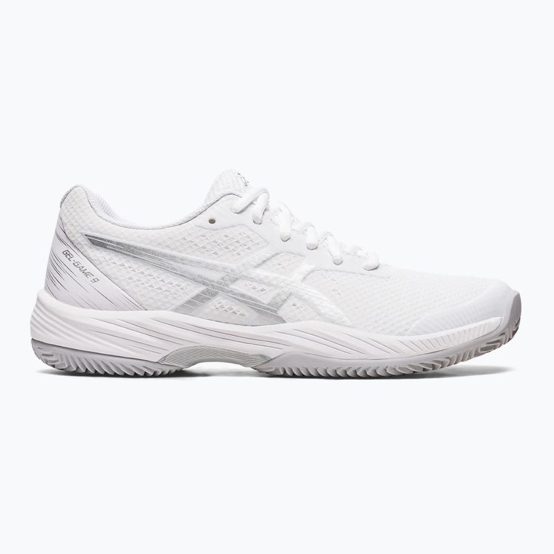 Γυναικεία παπούτσια τένις ASICS Gel-Game 9 Clay/OC white/pure silver 8