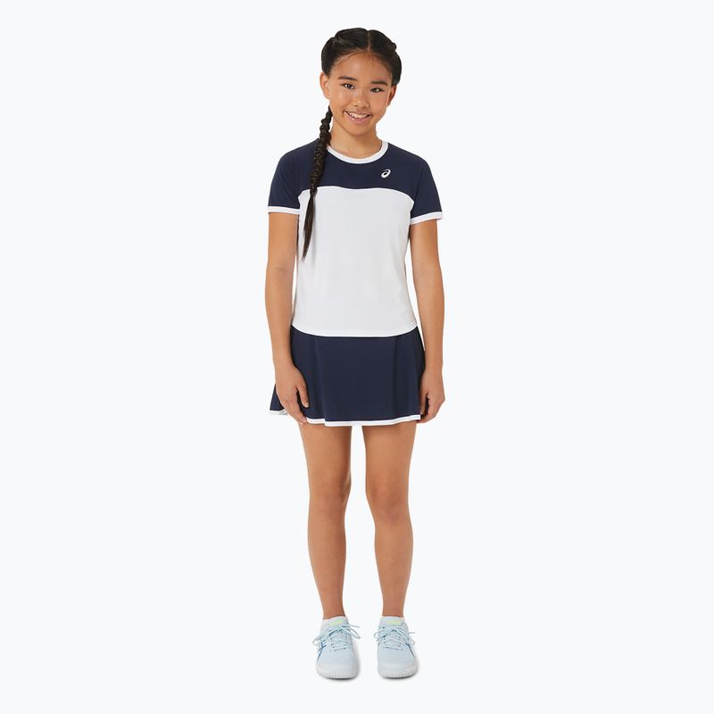 Παιδικό μπλουζάκι ASICS Tennis Top brilliant white/midnight 2