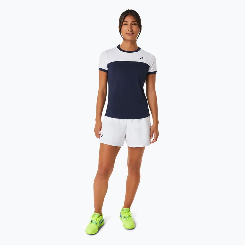 Γυναικείο μπλουζάκι τένις ASICS Court SS Top midnight/brilliant white 2