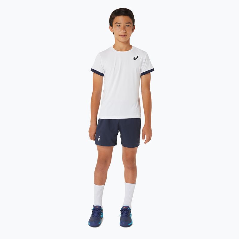 Παιδικό μπλουζάκι ASICS Tennis Top brilliant white/midnight 2