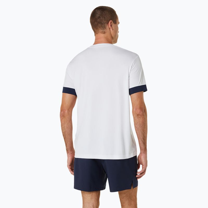 Ανδρικό μπλουζάκι τένις ASICS Court SS Top brilliant white/midnight 3