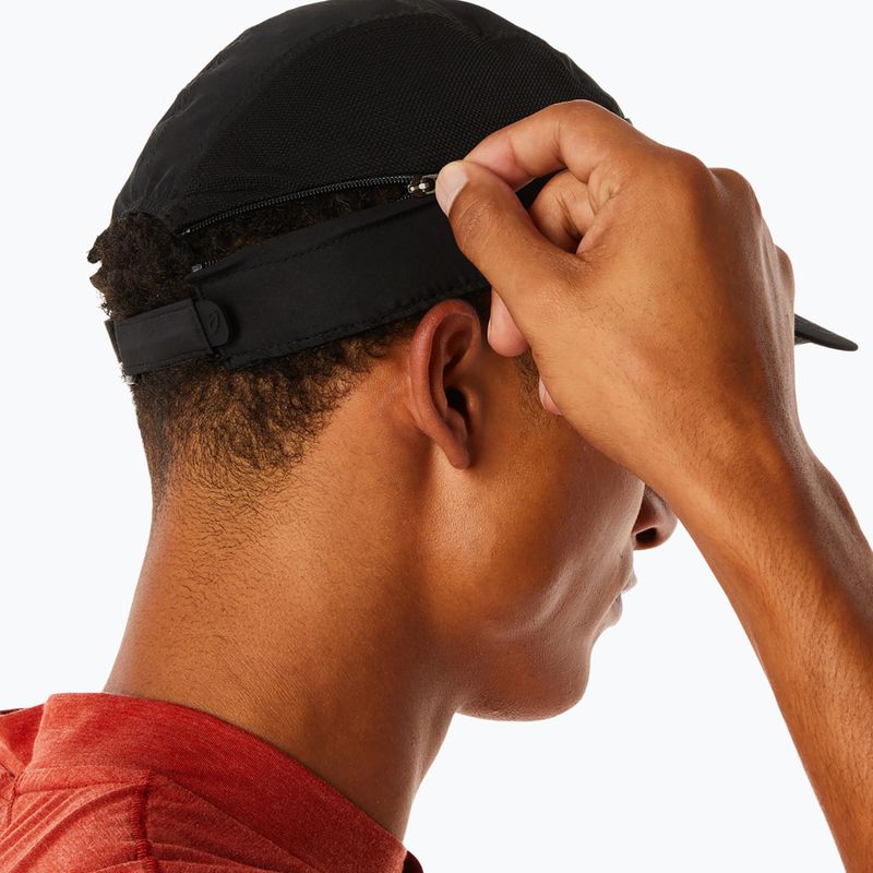 ASICS Visor Cap απόδοση μαύρο 8