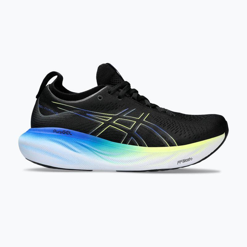 ASICS Gel-Nimbus 25 ανδρικά αθλητικά παπούτσια για τρέξιμο μαύρο/κίτρινο λάμψη 12