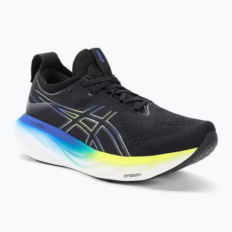 ASICS Gel-Nimbus 25 ανδρικά αθλητικά παπούτσια για τρέξιμο μαύρο/κίτρινο λάμψη