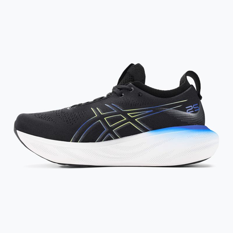 ASICS Gel-Nimbus 25 ανδρικά αθλητικά παπούτσια για τρέξιμο μαύρο/κίτρινο λάμψη 10