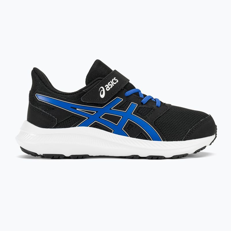 ASICS Jolt 4 PS παιδικά αθλητικά παπούτσια τρεξίματος μαύρο/μπλε χρώμα 2