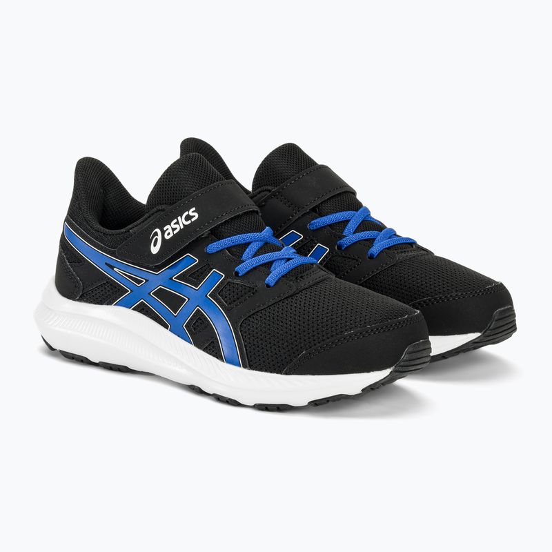 ASICS Jolt 4 PS παιδικά αθλητικά παπούτσια τρεξίματος μαύρο/μπλε χρώμα 5