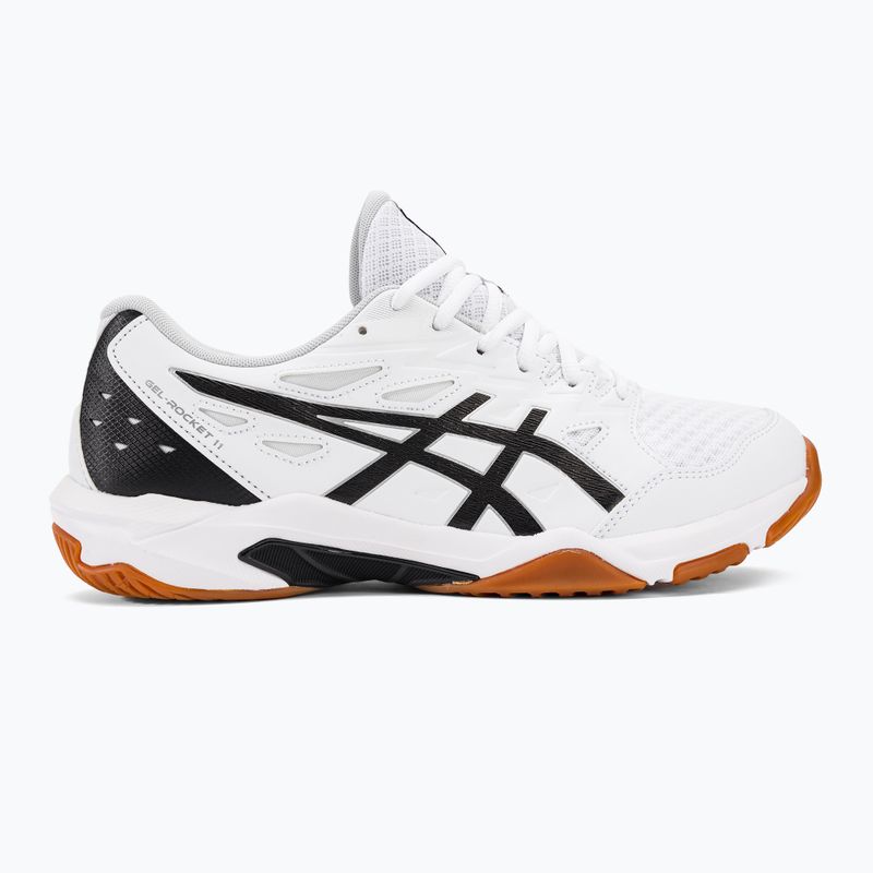 ASICS ανδρικά παπούτσια βόλεϊ Gel-Rocket 11 μαύρο/καθαρό ασήμι 2