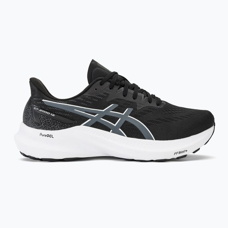 ASICS GT-2000 12 Wide μαύρο/γκρι ανδρικά παπούτσια για τρέξιμο 3