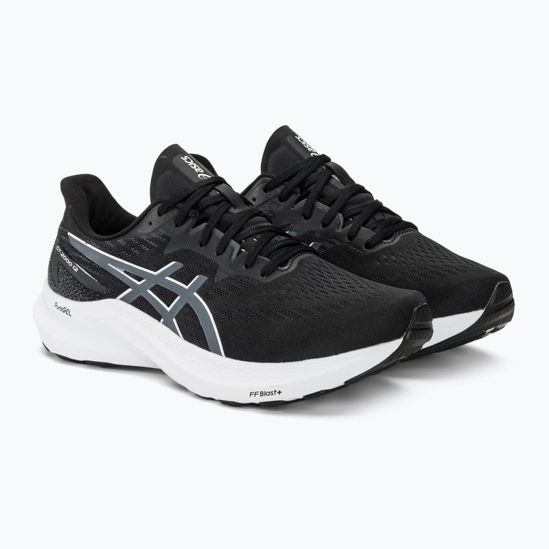 ASICS GT-2000 12 Wide μαύρο/γκρι ανδρικά παπούτσια για τρέξιμο 5