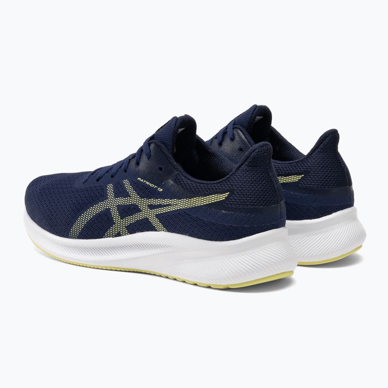 ASICS Patriot 13 ανδρικά παπούτσια για τρέξιμο βαθύς ωκεανός/κίτρινο φωτεινό χρώμα 3