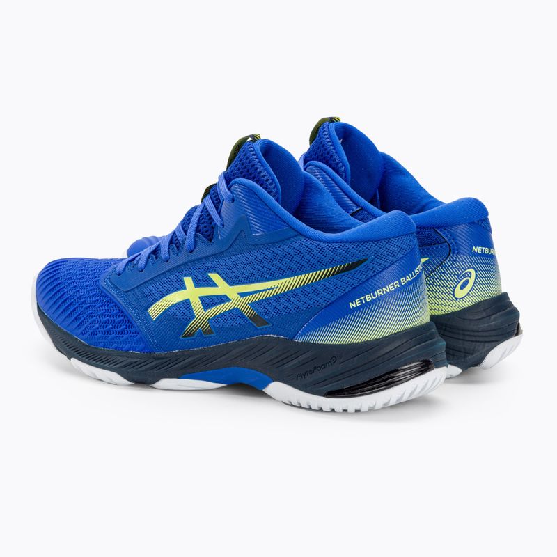 ASICS Netburner Ballistic FF MT 3 ανδρικά παπούτσια βόλεϊ illusion blue / glow yellow 3