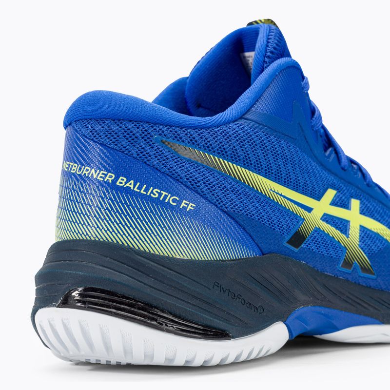 ASICS Netburner Ballistic FF MT 3 ανδρικά παπούτσια βόλεϊ illusion blue / glow yellow 10