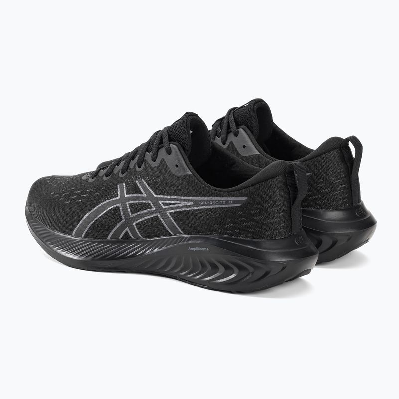 ASICS Gel-Excite 10 ανδρικά αθλητικά παπούτσια για τρέξιμο μαύρο/γκρι-γκρι 3