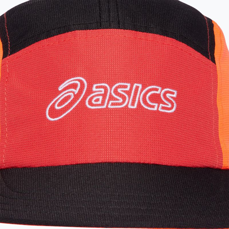 ASICS 5 Panel sunrise red/true red/perf black baseball cap 6