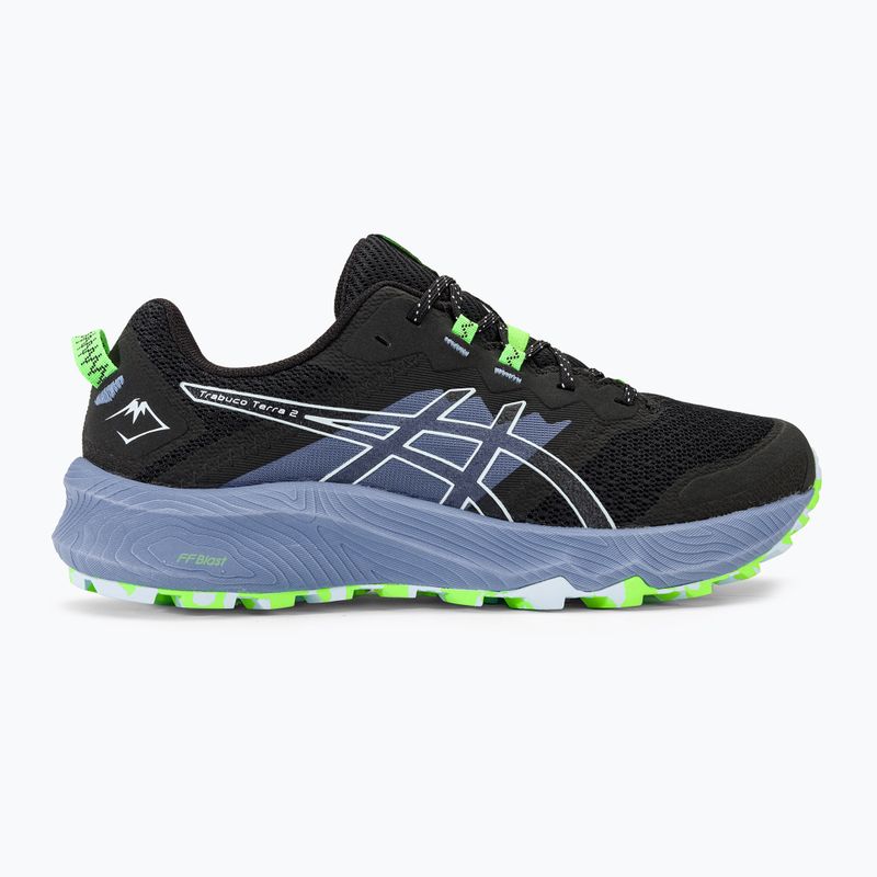 ASICS Trabuco Terra 2 ανδρικά αθλητικά παπούτσια για τρέξιμο μαύρο/γαλάζιο 3