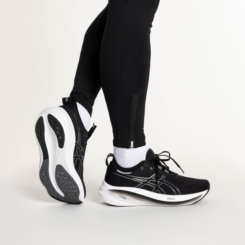 ASICS Gel-Nimbus 26 ανδρικά αθλητικά παπούτσια για τρέξιμο μαύρο/γκρι γκρι γραφίτη 2