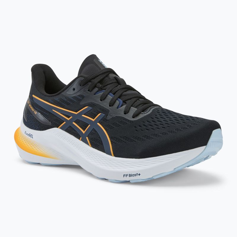 ASICS GT-2000 12 μαύρα/κίτρινα ανδρικά παπούτσια για τρέξιμο