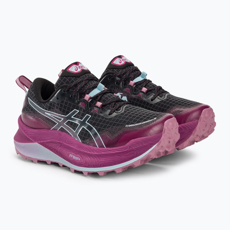 ASICS Trabuco Max 3 γυναικεία παπούτσια τρεξίματος μαύρο/γαλάζιο 5