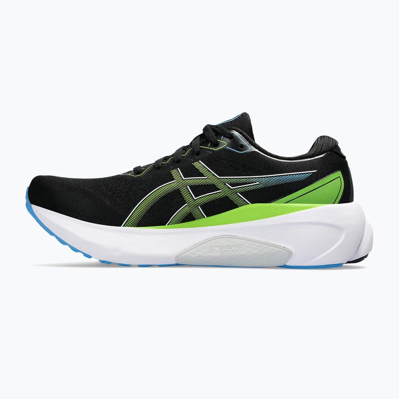 ASICS Gel-Kayano 30 ανδρικά παπούτσια για τρέξιμο μαύρο/ηλεκτρικό λάιμ 10