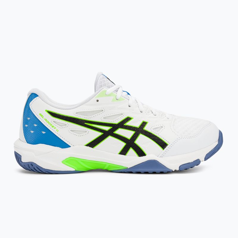 ASICS ανδρικά παπούτσια βόλεϊ Gel-Rocket 11 λευκό/lime burst 2