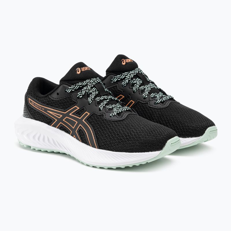 ASICS Gel-Excite 10 GS παιδικά παπούτσια τρεξίματος μαύρο/φωτεινό ηλιόλιθο 5