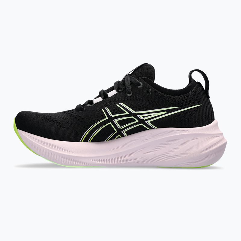 ASICS Gel-Nimbus 26 γυναικεία παπούτσια για τρέξιμο μαύρο/νέον λάιμ 9