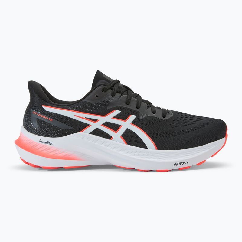 ASICS ανδρικά παπούτσια για τρέξιμο GT-2000 12 μαύρο/κόκκινο ηλιοβασίλεμα 2