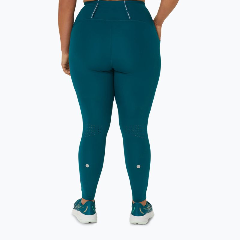 Γυναικείο κολάν τρεξίματος ASICS Road High Waist rich teal 3